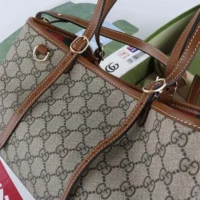 Gucci Women GG Emblem Medium Tote Bag-Brown ‎815214FAD6L9758