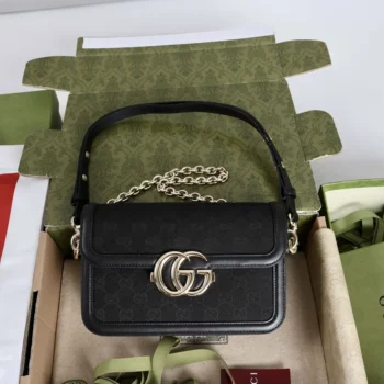 Gucci Women Go Small Shoulder Bag-Black 826761 FAEKK 1000