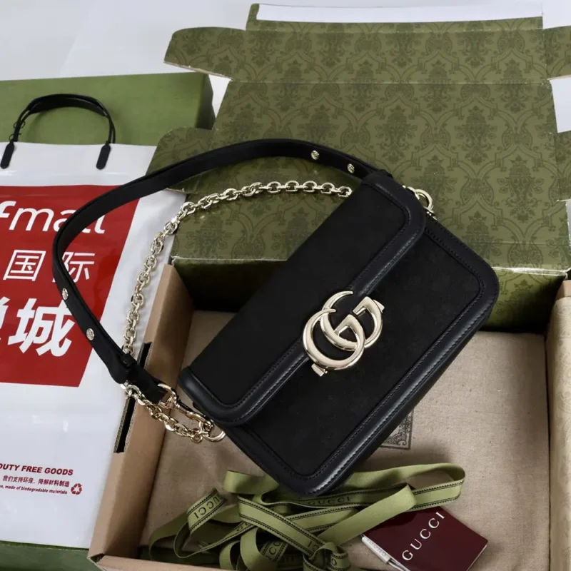 Gucci Women Go Small Shoulder Bag-Black 826761 FAEKK 1000