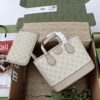 Gucci Women Ophidia Small Tote Bag-Beige 811716FAA4G9897