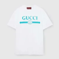 Gucci Women Soft Cotton Jersey T-shirt with Print 837959XJHGY