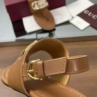 Gucci Women Thong Sandal with Horsebit-Brown 834431AAEZJ