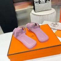 Hermes Women Oran Sandal-Light Purple H202230Z