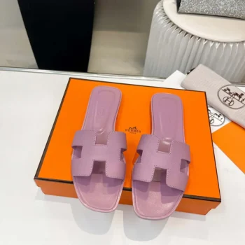 Hermes Women Oran Sandal-Light Purple H202230Z