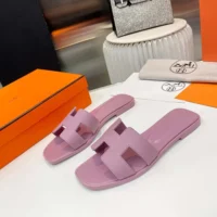 Hermes Women Oran Sandal-Light Purple H202230Z