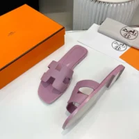 Hermes Women Oran Sandal-Light Purple H202230Z