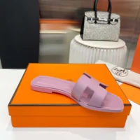 Hermes Women Oran Sandal-Light Purple H202230Z