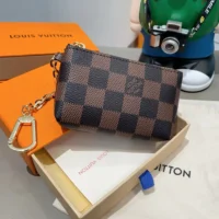 Louis Vuitton LV Unisex Key Pouch Damier Ebene N62658