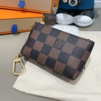 Louis Vuitton LV Unisex Key Pouch Damier Ebene N62658