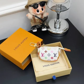 Louis Vuitton LV Unisex LV x TM Micro Pochette Monogram Multicolor-White